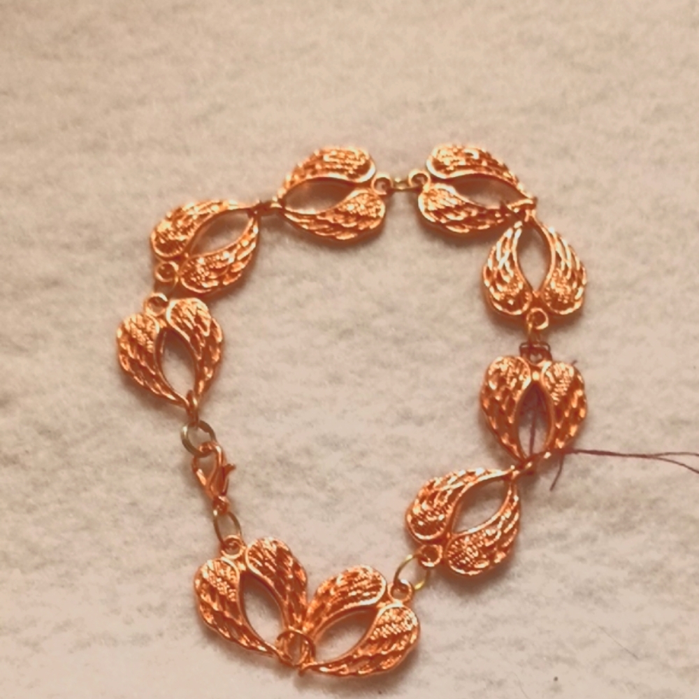 Copper Angel Wings with Intricate Design and Flexible Structure